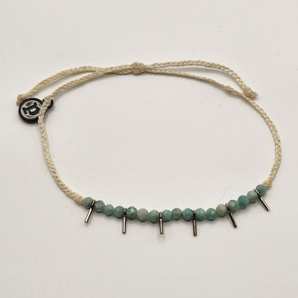 Pura Vida January 2020 Subscription 4 Bracelets Dawn Set Amazonite Stones M - Picture 5 of 8